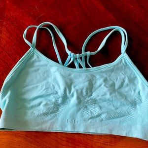 Green Strappy Fabletics Work out top